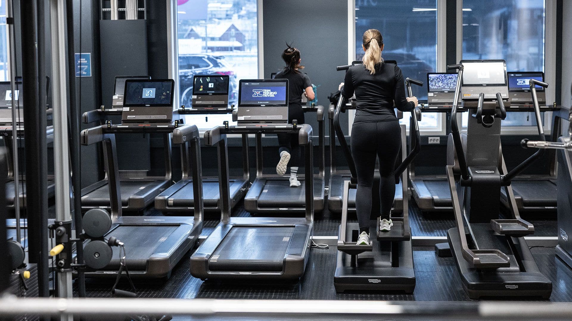 Treningssalen i 1. etasje på 3T-Ranheim.