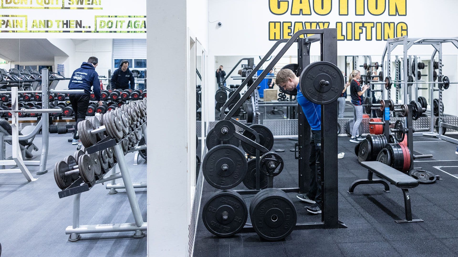 Styrkeavdelingen på 3T-Sluppen.