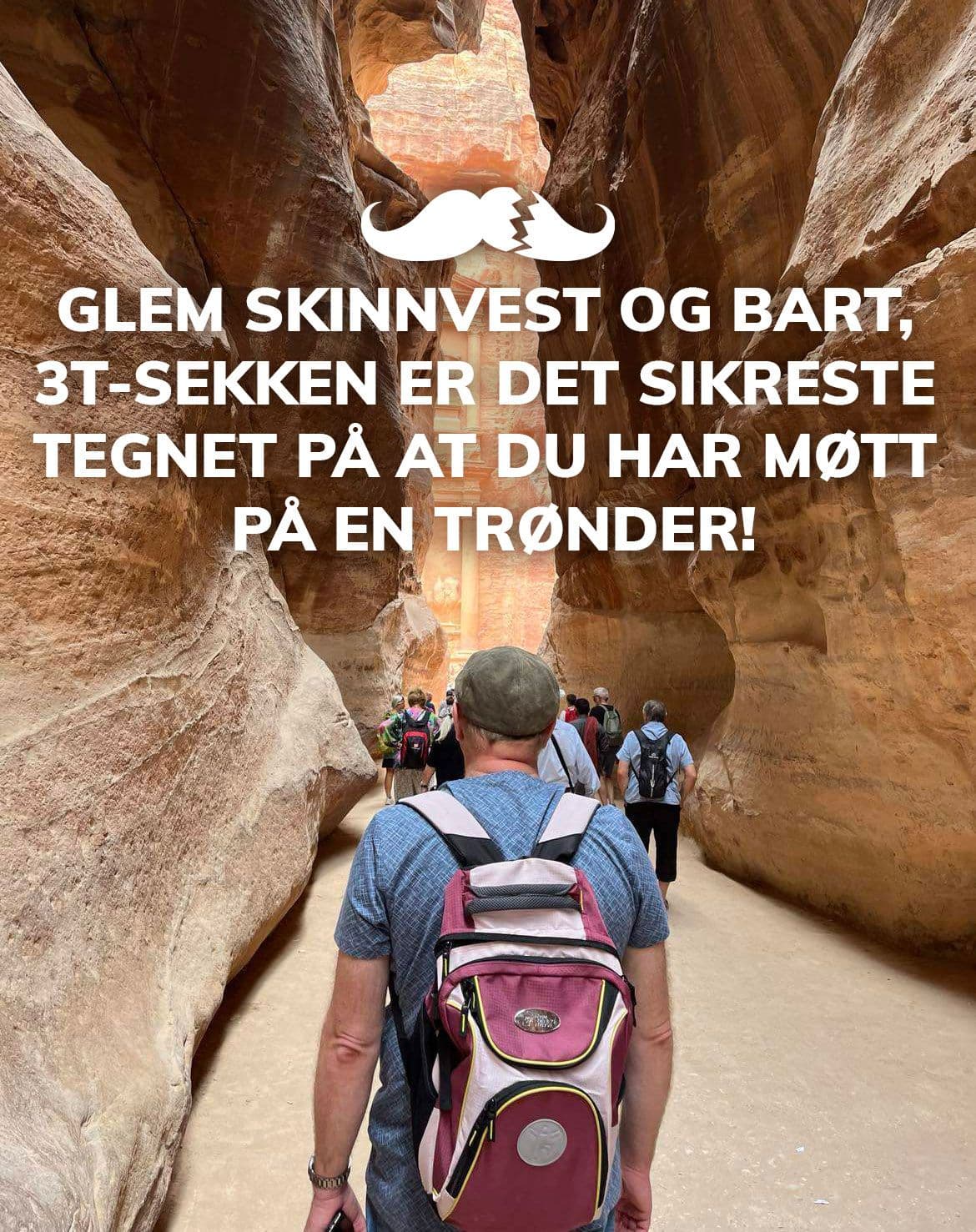 Glem skinnvest og bart, 3T-sekken er det sikreste tegnet på at du er i Trøndelag!