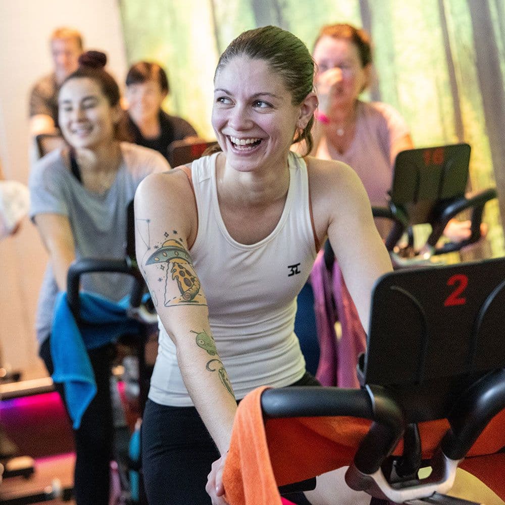 Gruppetime med spinning